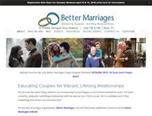 Tablet Screenshot of bettermarriagestx.org